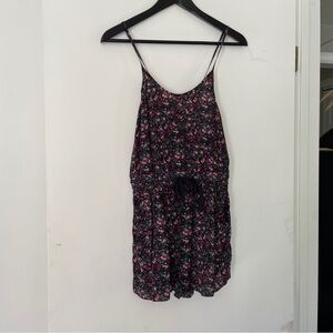 Floral Spaghetti Strap Romper